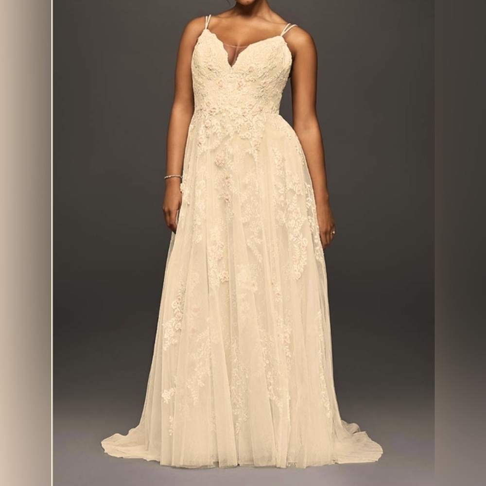 NWOT Melissa Sweet Wedding Dress Plus Size 28W Item #8MS251177 Never Worn